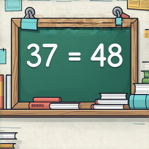 好的，這是一個加法問題：

請計算 37 + 48 的和是多少？