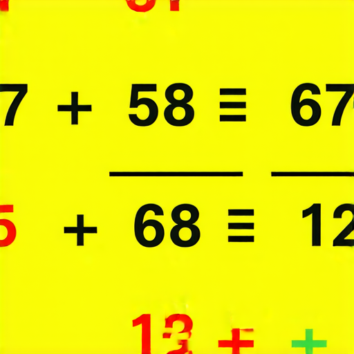 好的，這是一道加法題：

請計算 57 + 68 的結果。