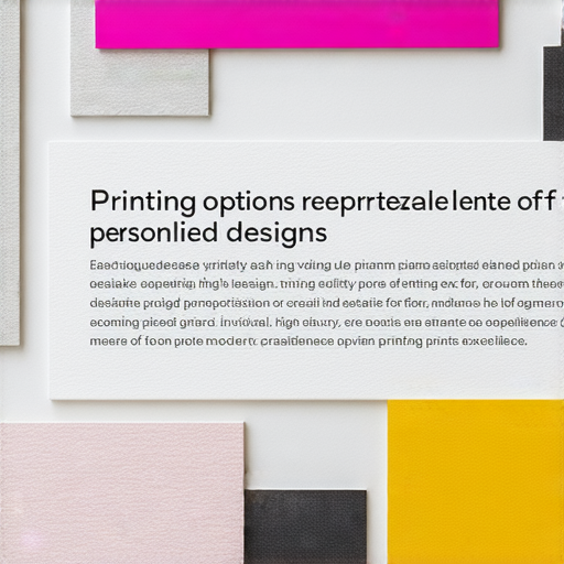 「打造專屬於你的印刷魅力！探索多樣印刷選擇，讓作品更出色！」
