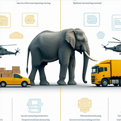 「揭開搬運界的秘密！大象搬運與其他搬運方式，哪個最適合你？點擊了解！」