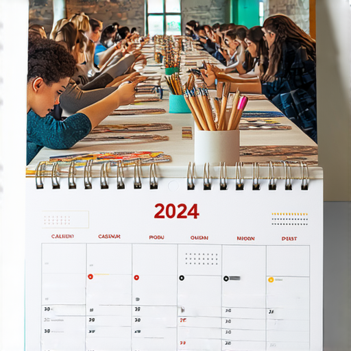 「2024 檯墊月曆大班！探索無限創意，讓你的每一天都閃耀吧！」