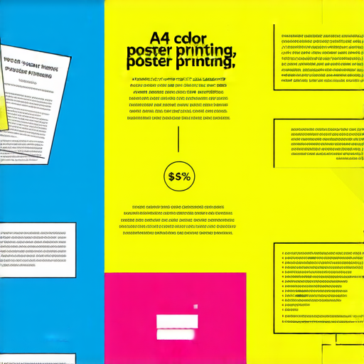 「探索A4彩色印刷與海報印刷秘訣，揭開價格背後的驚人真相！」
