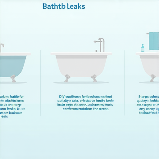 「破解浴缸漏水的秘密！三招DIY解決方案，拯救你的浴室！」