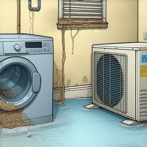 「洗衣機和冷氣機漏水？破解排水管漏水的終極秘訣，別再讓水災摧毀你的家！」