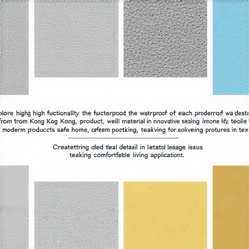 「探索香港最新防水材料，讓你的家居裝修再無漏水煩惱！」