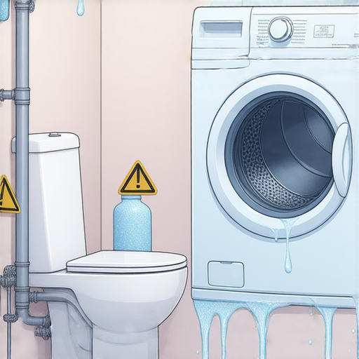 「警惕！馬桶與洗衣機入水喉的致命漏水隱患，你絕對不能忽視！」