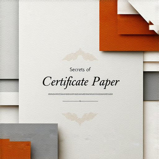 「揭開證書紙質的秘密：為什麼選擇它會改變你的職涯？」