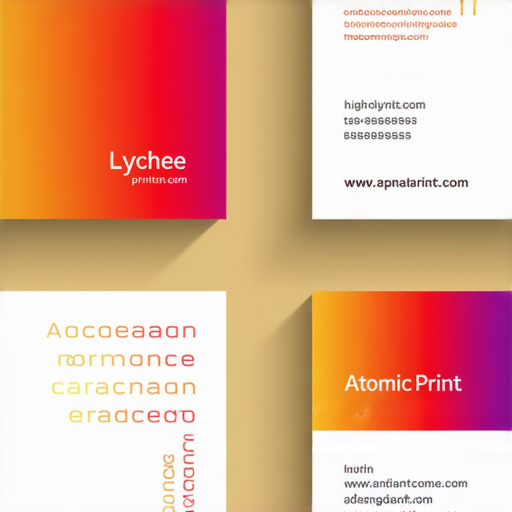 "讓名片如荔枝般鮮明：揭開原子印的祕密，立即打造獨特印象！"