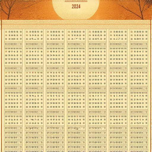「2024農曆年曆設計大揭秘：從今天開始，掌握你的人生運勢！」